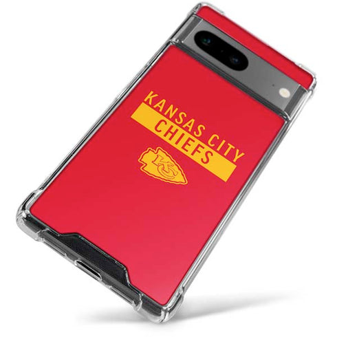 NFL Kansas City Chiefs Red Performance Series Google Pixel 7a Clear Case